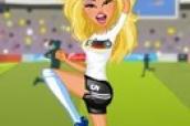 Football player girl