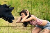 young girl puzzle game