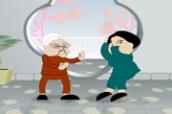 Elderly fighting